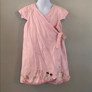 Petit Peony reversible wrap dress